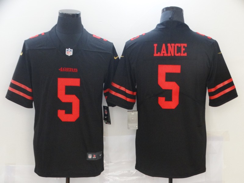Men San Francisco 49ers #5 Lance Black Nike Vapor Untouchable Limited 2021 NFL Jersey->baltimore ravens->NFL Jersey